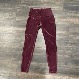 Lululemon Wunder Under Lounge High Rise Legging Velvet | Size 8